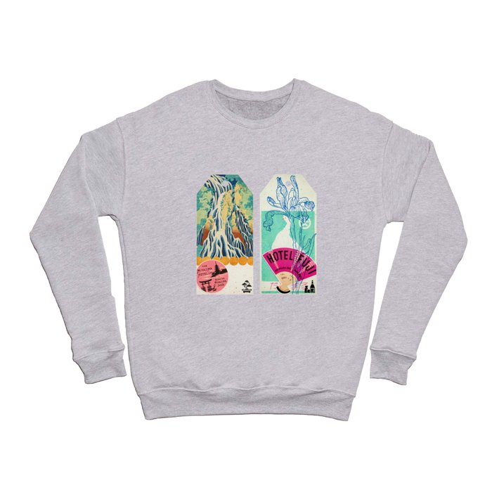 Label Fables, Japan I :: Fine Art Collage Crewneck Sweatshirt
