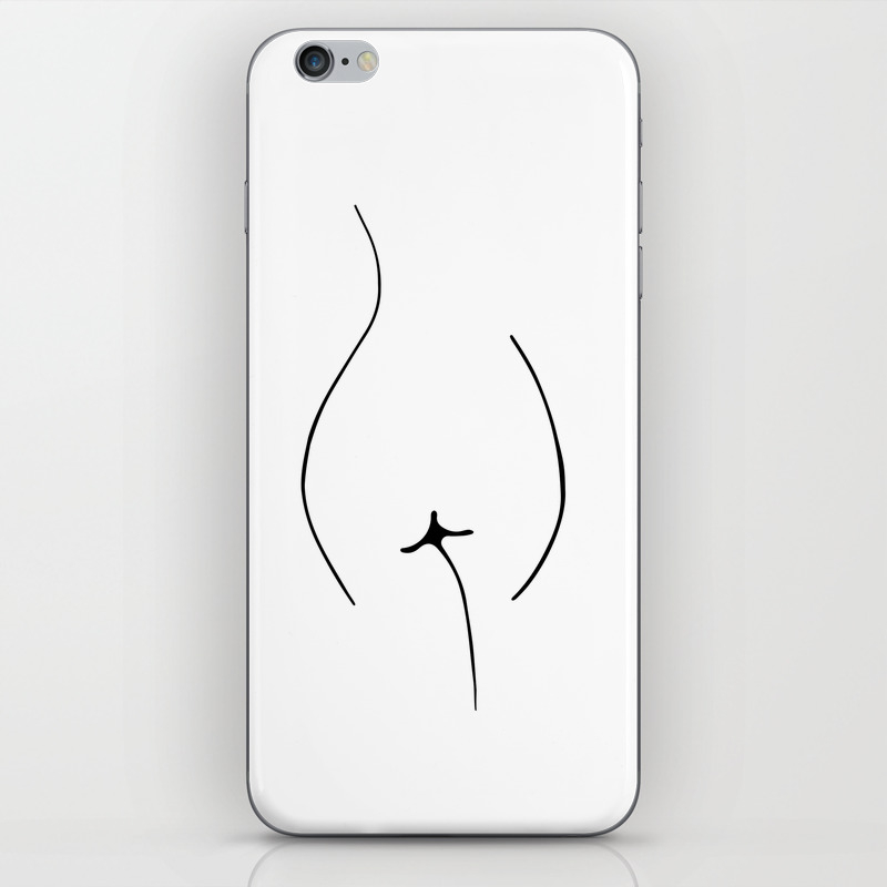 Abstract Female Body Line Art Iphone Skin By Pulseofart Society6