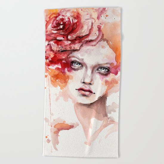 Peaches & Cream Beach Towel