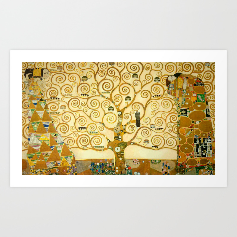 gustav klimt tree of life art print by alexandra arts
