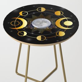Full moon and triple goddess in hands of Gypsy  Side Table