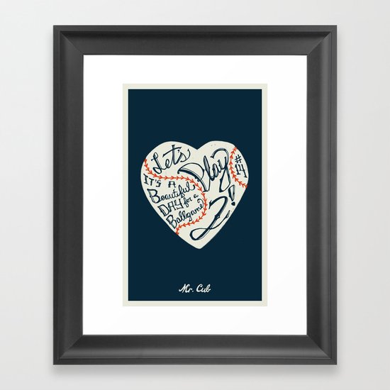 Mr. Cub Framed Art Print