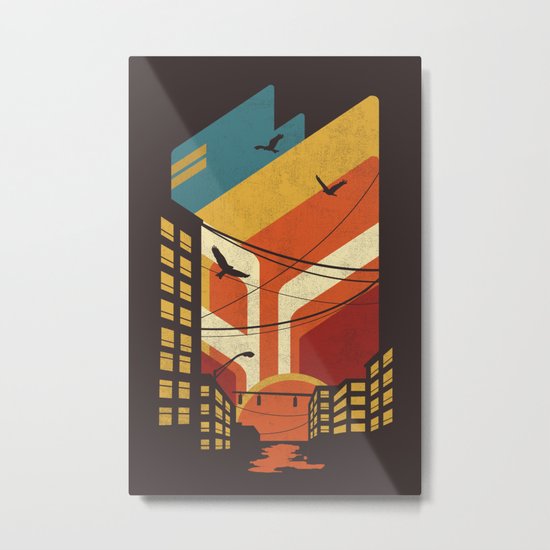 Street Metal Print
