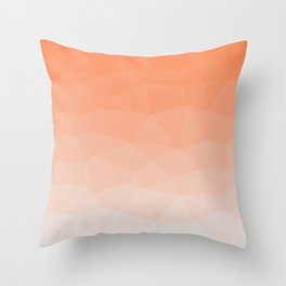 Vintage Orange to Cream Minimal Abstract Geometric  Throw Pillow