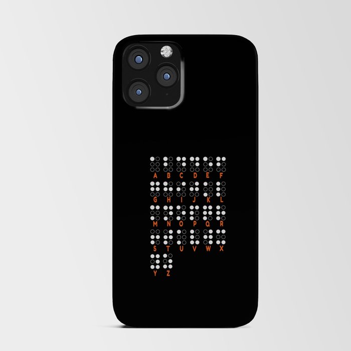Impaired Letters Alphabet Awareness Dots Braille iPhone Card Case