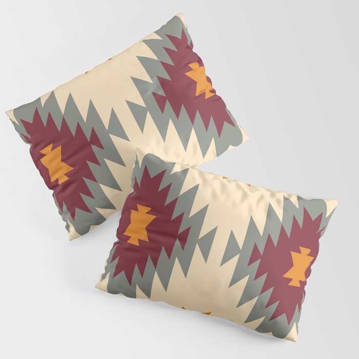 Aztec Southwestern pattern Navajo ornament Tribal Native American print Pillow Sham