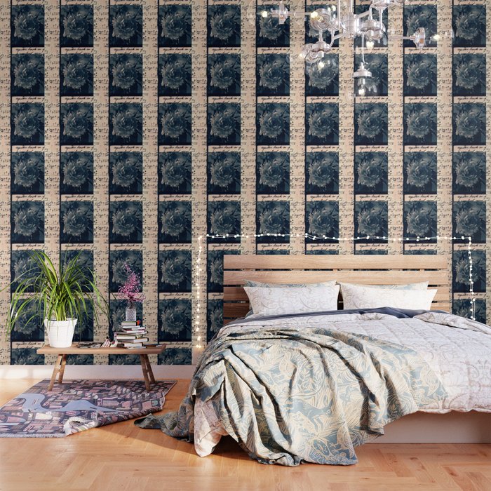 Fragments Of The Past 8 Art Print Collage Blue Print Print