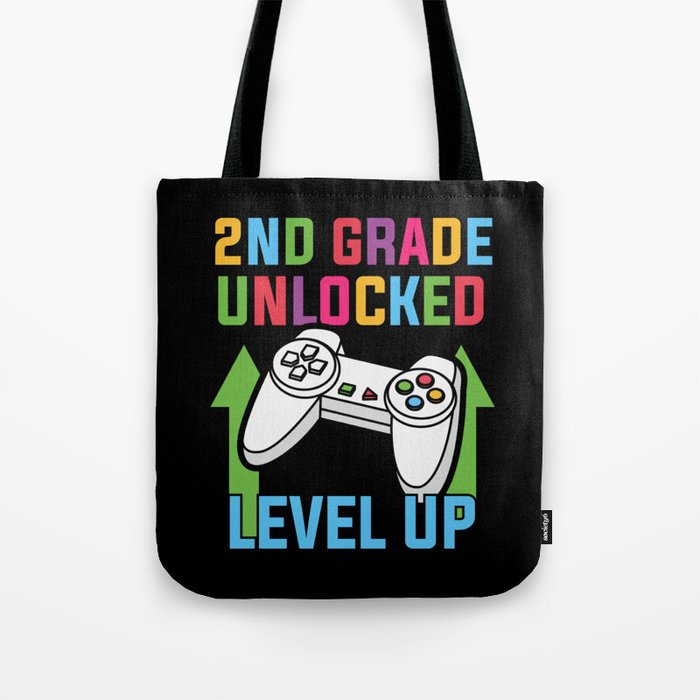 2nd Grade Unlocked Level Up Tote Bag