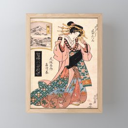 Mariko, geisha of high rank Framed Mini Art Print