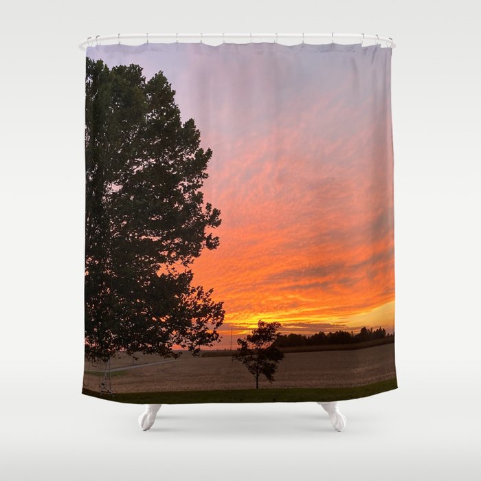 Midwest Sunset Shower Curtain