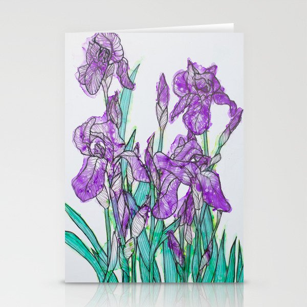 Irises in Bloom Stationery Cards