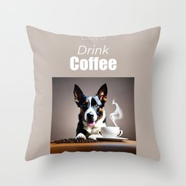 Coffee Mug Throw Pillow