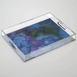 Forget Me Not Acrylic Tray