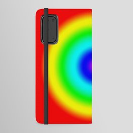 Red to Magenta Radial Rainbow Gradient Android Wallet Case