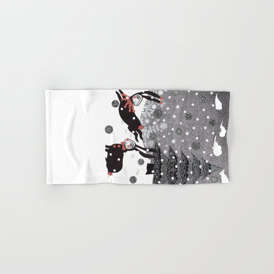 Snow Carnival Hand & Bath Towel