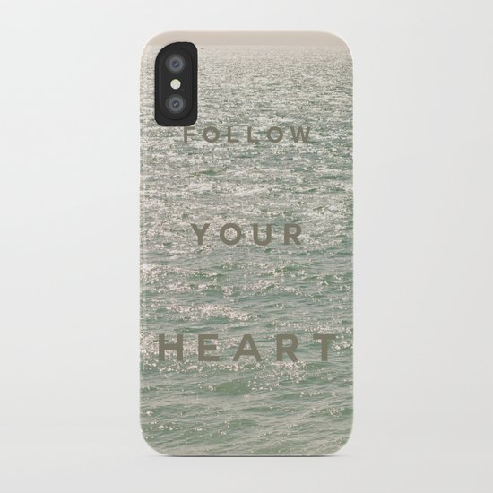 Follow you heart iPhone Case