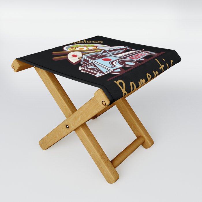 Hopeless truck food Japanese ramentic. Folding Stool