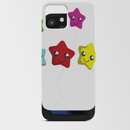 Colorful Smiley Stars iPhone Card Case