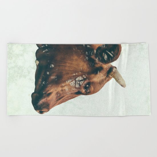 Portrait of Bess Beach Towel