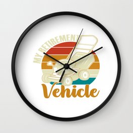 My Retirement Vehicle Wall Clock