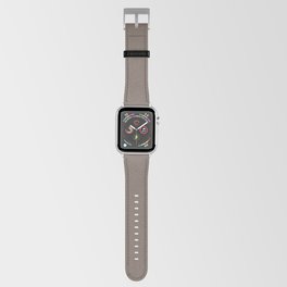 Dark Brown Solid Color Autumn Shade Earth-tone Pairs Pantone Brown Lentil 17-1409 TCX Apple Watch Band