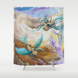 Surrealist design from Gregory Pyra Piro oil painting ref 850325 g Shower Curtain