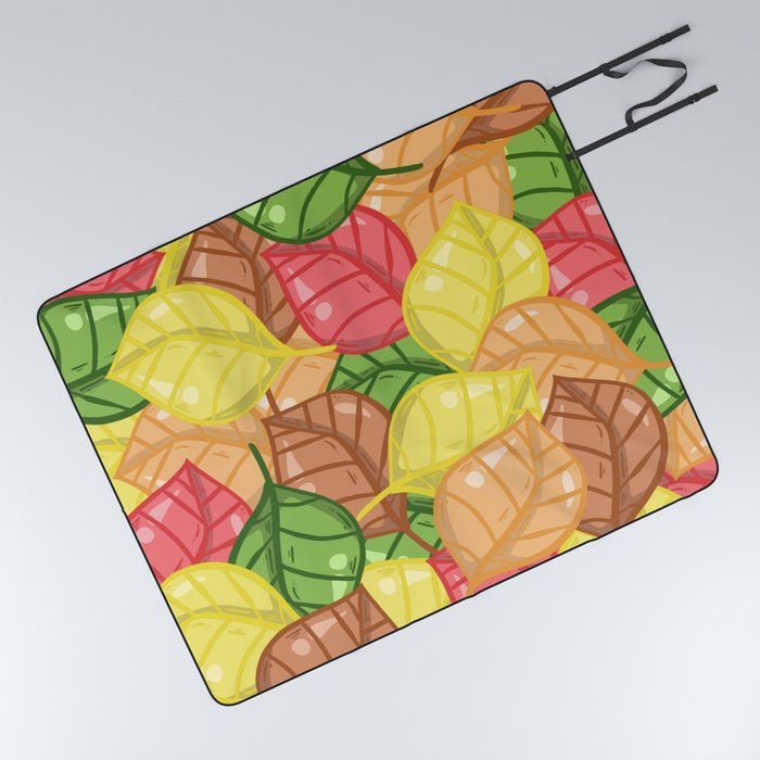 colorful leaves Picnic Blanket