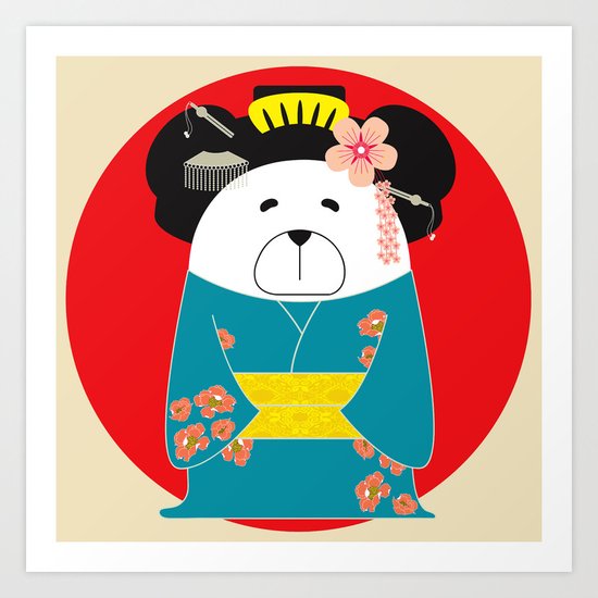 Geisha Art Print