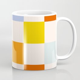 Retro Rainbow Checkerboard  Coffee Mug