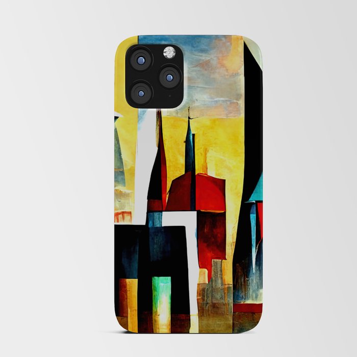 Abstract City iPhone Card Case
