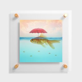 Under Cover Goldfish Floating Acrylic Print
