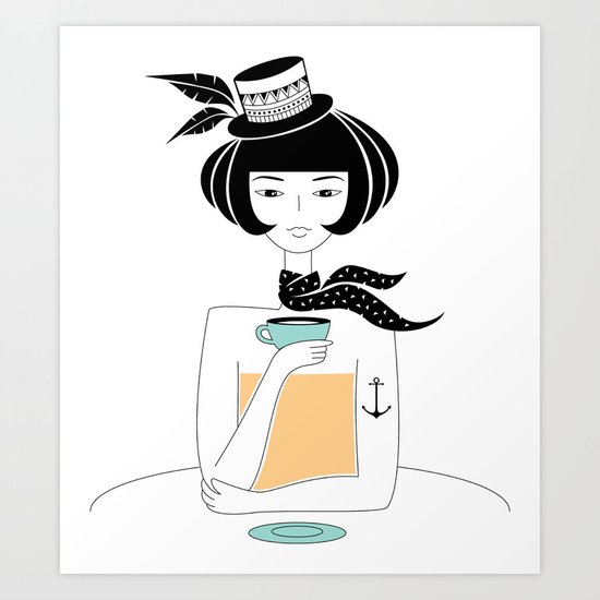 Tea Time Art Print