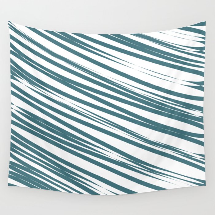 Ocean stripes background Wall Tapestry