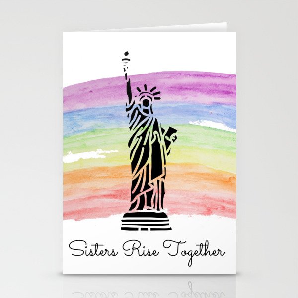 Sisters Rise Together - Rainbow Stationery Cards
