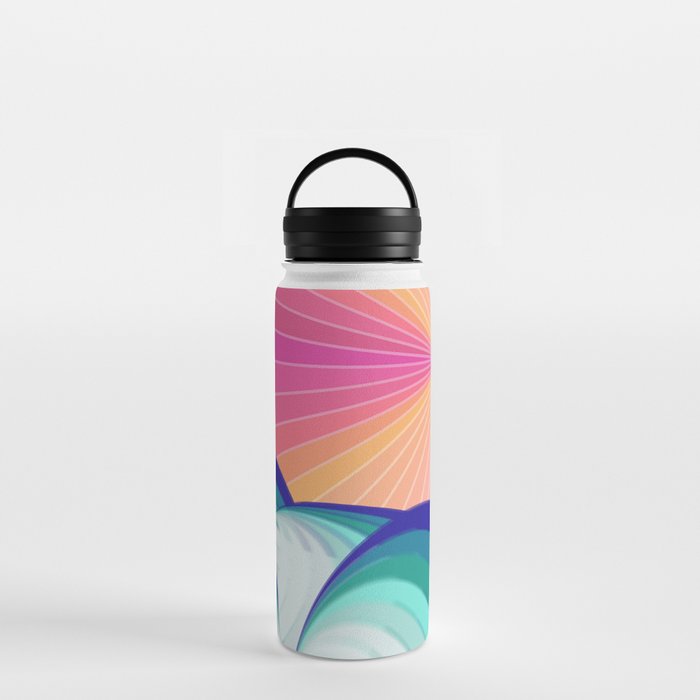 Ocean Wave - Pink Sky Water Bottle