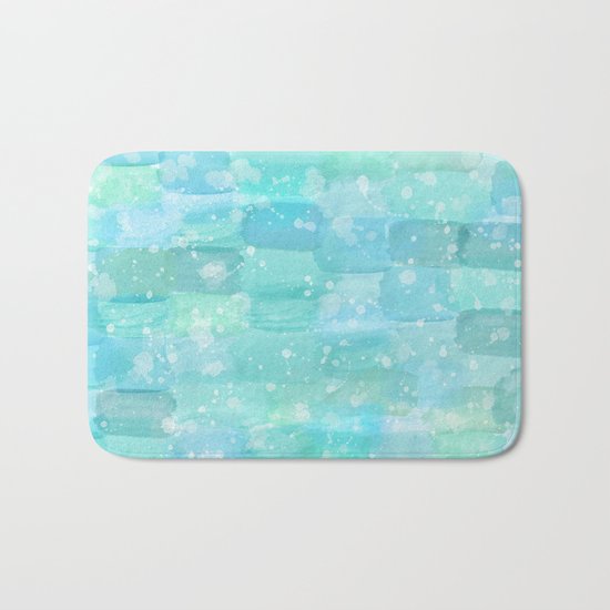 50 shades of Turquoise Bath Mat