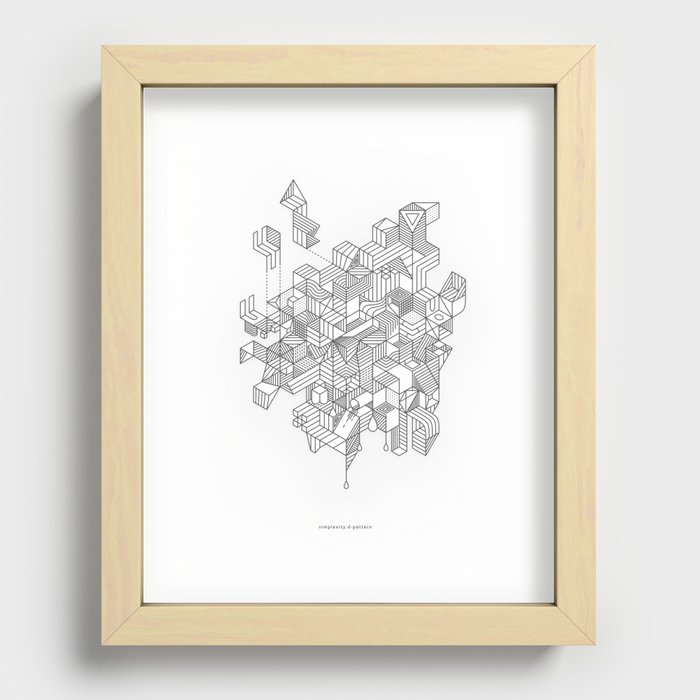 Simplexity Recessed Framed Print