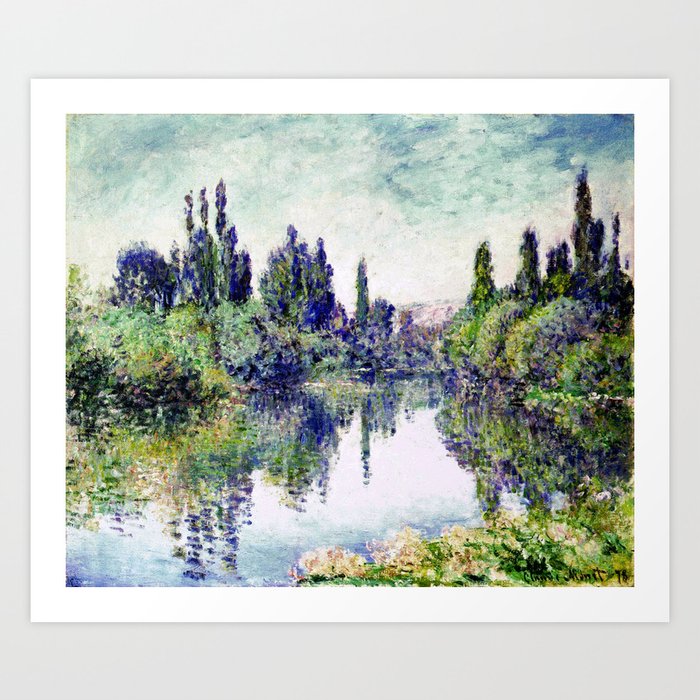 Claude Monet: Morning on the Seine, near Vetheuil 1878 Art Print