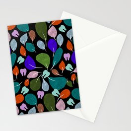 Tree Leaves with little Teeth Stationery Card