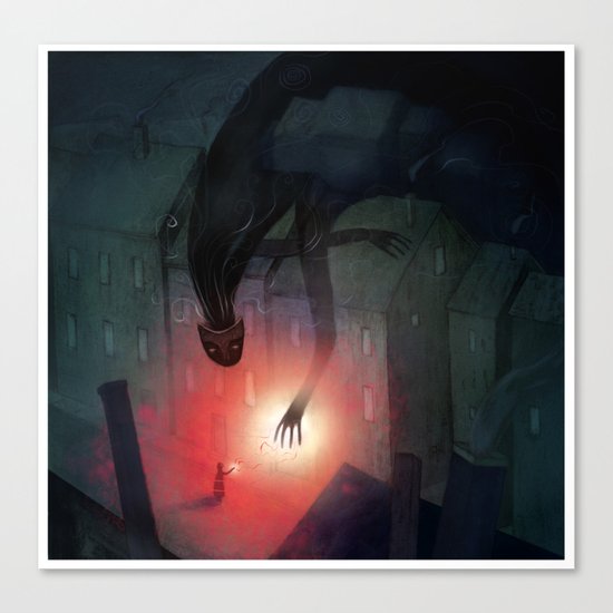 Shadow Friend Canvas Print