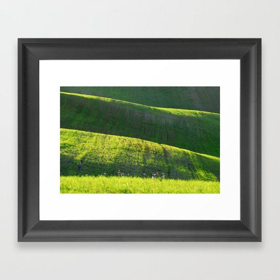 Green Framed Art Print