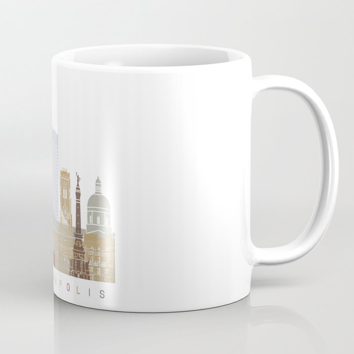Indianapolis skyline poster Coffee Mug