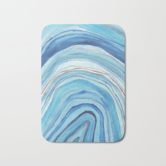 Agate Watercolor 13 Bath Mat