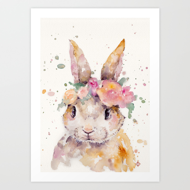 Rabbit Art Prints Society6