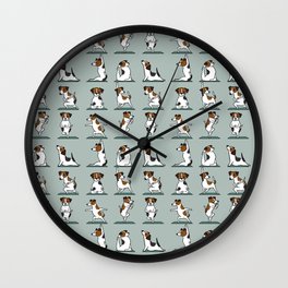 Jack Russell Terrier Yoga Wall Clock