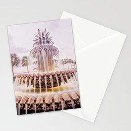 Charleston Pineapple Fountain No. 8 Stationery Card