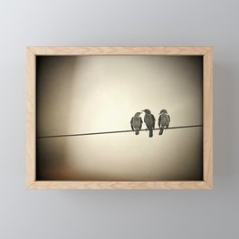Three Little Birds Framed Mini Art Print