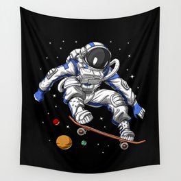 Astronaut Skater Wall Tapestry