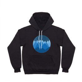 Abstract landscape in blue Hoody