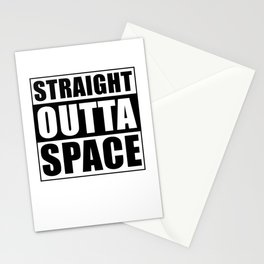 Straight Outta Space Stationery Card